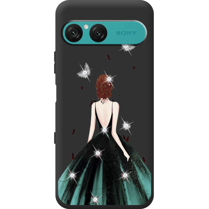 Чохол зі стразами Sony Xperia 10 VII Girl in the green dress