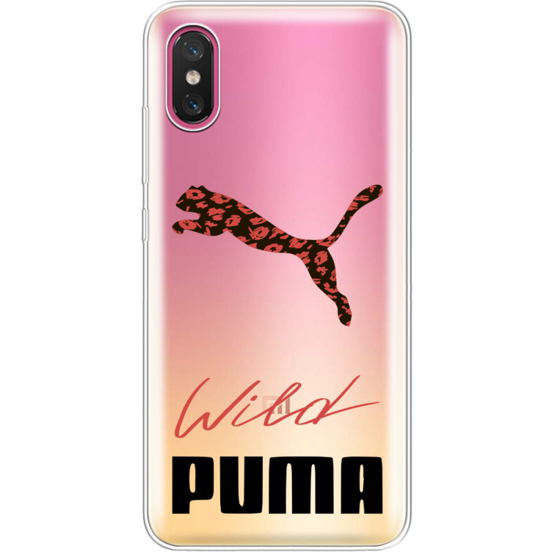 Прозрачный чехол Uprint Xiaomi Mi 8 Pro Wild Cat
