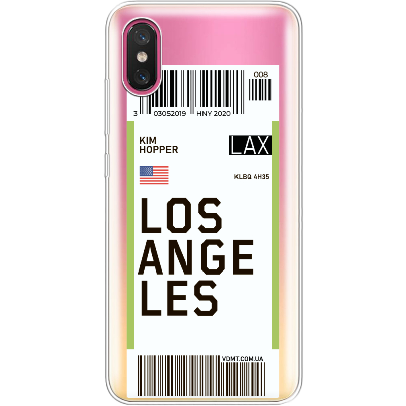 Прозрачный чехол Uprint Xiaomi Mi 8 Pro Ticket Los Angeles