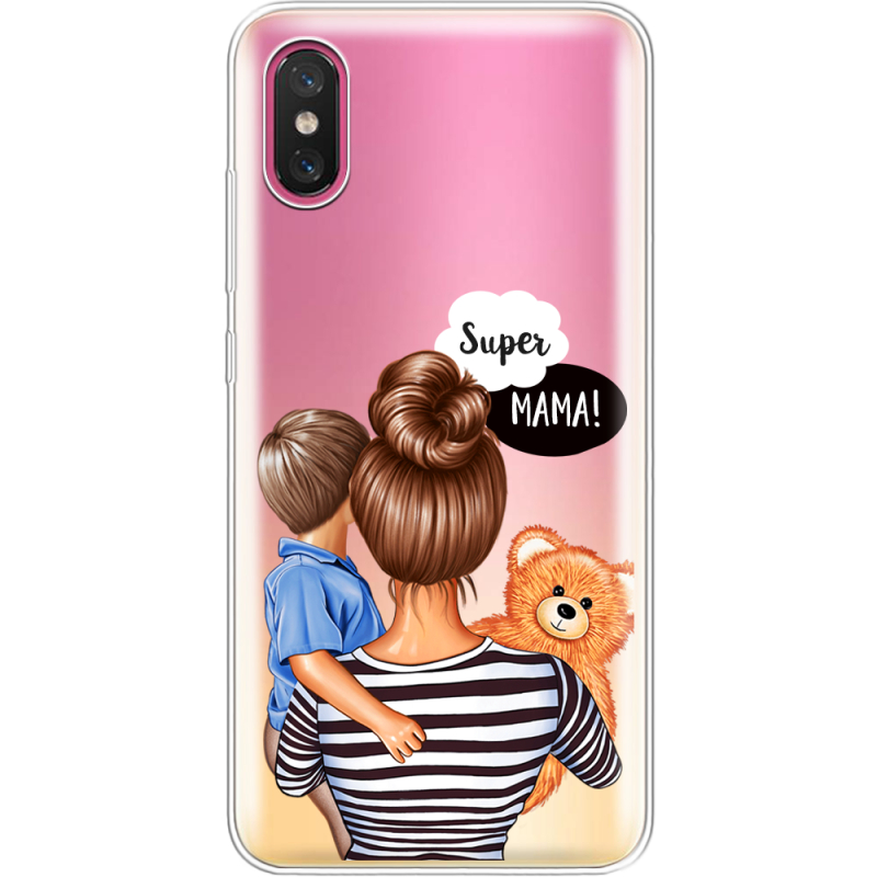 Прозрачный чехол Uprint Xiaomi Mi 8 Pro Super Mama and Son