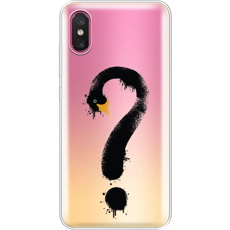 Прозрачный чехол Uprint Xiaomi Mi 8 Pro Swan question