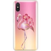 Прозрачный чехол Uprint Xiaomi Mi 8 Pro Floral Flamingo