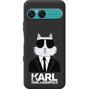 Чорний чохол BoxFace Sony Xperia 10 VII Cat in Black