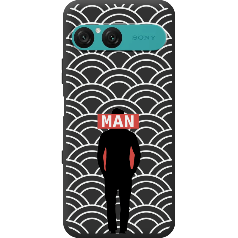 Чорний чохол BoxFace Sony Xperia 10 VII Man Pattern