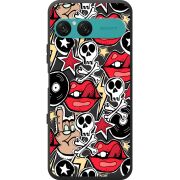 Чорний чохол BoxFace Sony Xperia 10 VII Rock Graffiti