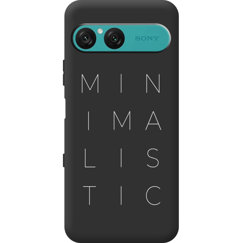 Чорний чохол BoxFace Sony Xperia 10 VII Minimalistic