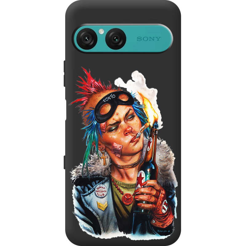 Чорний чохол BoxFace Sony Xperia 10 VII Tanker Girl