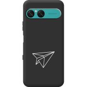 Чорний чохол BoxFace Sony Xperia 10 VII Paper Plane
