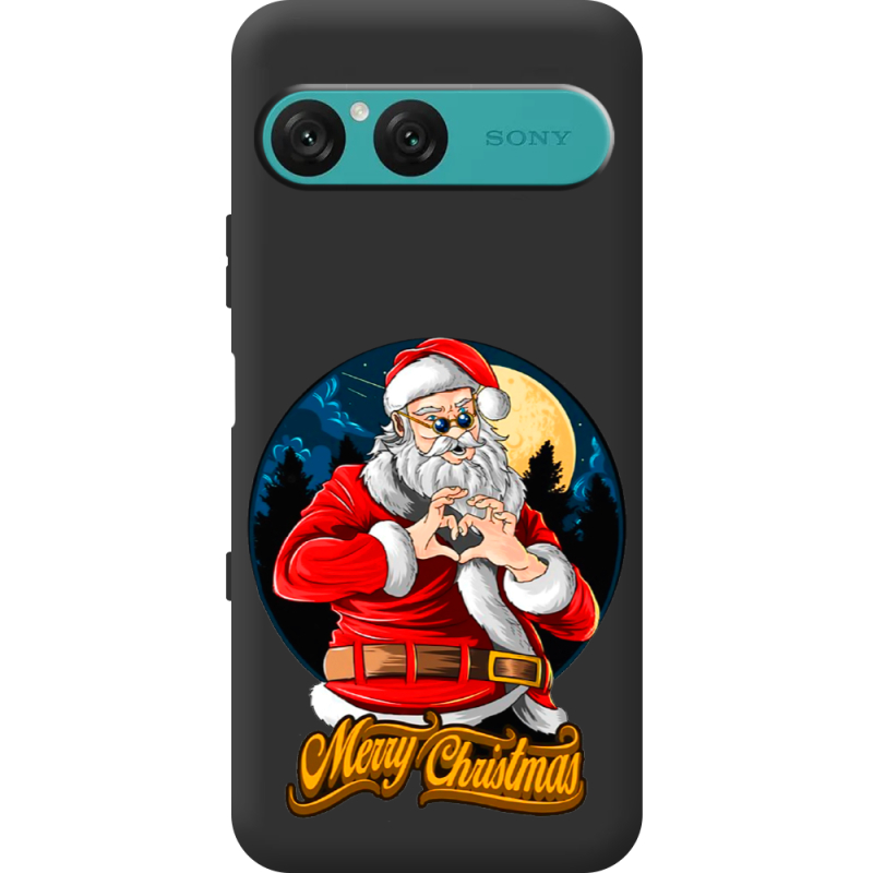 Чорний чохол BoxFace Sony Xperia 10 VII Cool Santa