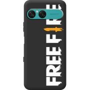 Чорний чохол BoxFace Sony Xperia 10 VII Free Fire White Logo
