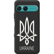 Чорний чохол BoxFace Sony Xperia 10 VII Тризуб монограмма ukraine
