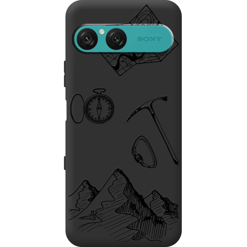 Чорний чохол BoxFace Sony Xperia 10 VII Mountains
