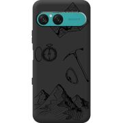 Чорний чохол BoxFace Sony Xperia 10 VII Mountains