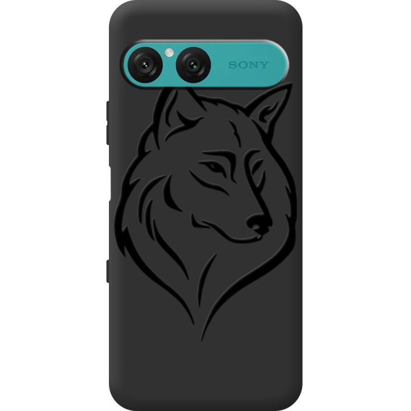 Чорний чохол BoxFace Sony Xperia 10 VII Wolf