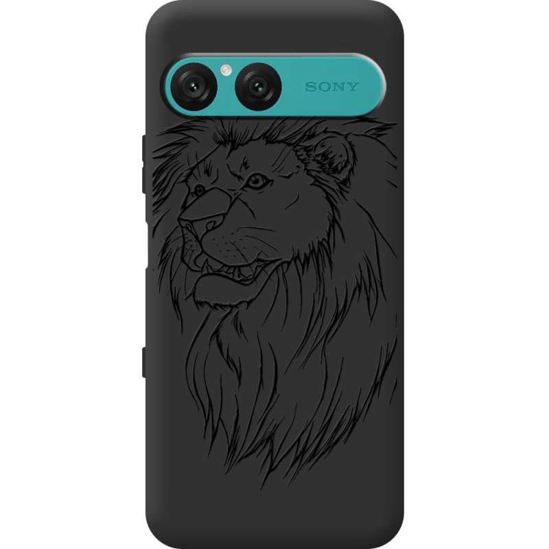 Чорний чохол BoxFace Sony Xperia 10 VII Lion