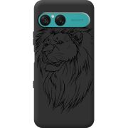 Чорний чохол BoxFace Sony Xperia 10 VII Lion
