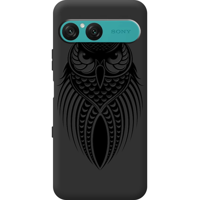 Чорний чохол BoxFace Sony Xperia 10 VII Owl