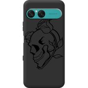 Чорний чохол BoxFace Sony Xperia 10 VII Skull and Roses