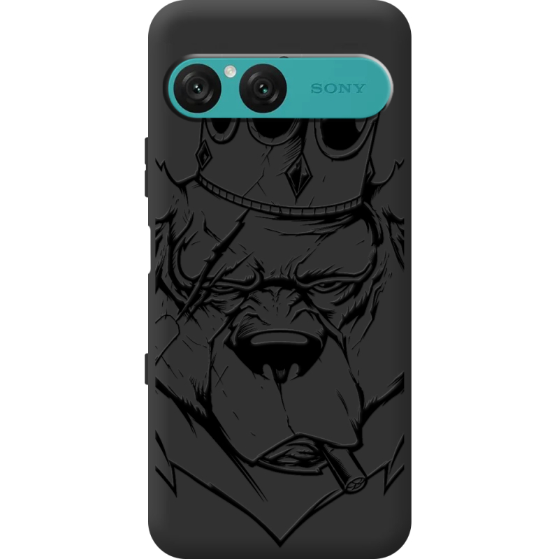 Чорний чохол BoxFace Sony Xperia 10 VII Bear King