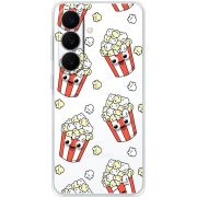 Прозорий чохол BoxFace Samsung Galaxy S26 FE (S741) с 3D-глазками Popcorn