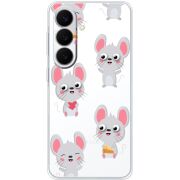 Прозорий чохол BoxFace Samsung Galaxy S26 FE (S741) с 3D-глазками Mouse
