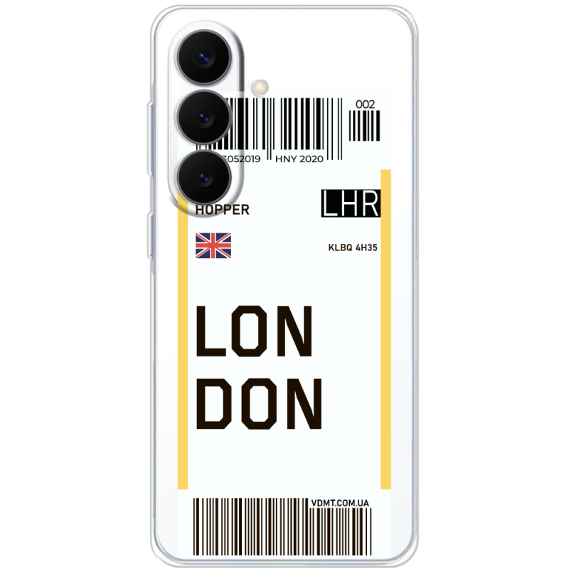 Прозорий чохол BoxFace Samsung Galaxy S26 FE (S741) Ticket London