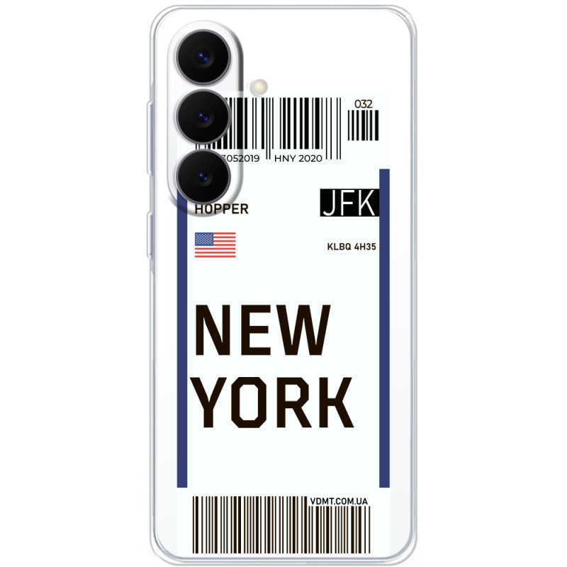 Прозорий чохол BoxFace Samsung Galaxy S26 FE (S741) Ticket New York