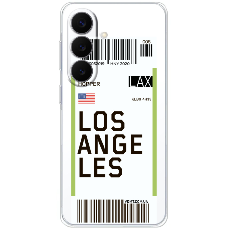 Прозорий чохол BoxFace Samsung Galaxy S26 FE (S741) Ticket Los Angeles