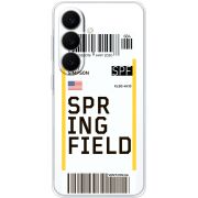 Прозорий чохол BoxFace Samsung Galaxy S26 FE (S741) Ticket Springfield