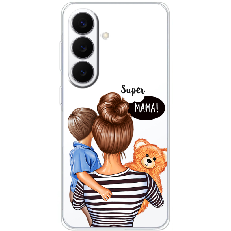 Прозорий чохол BoxFace Samsung Galaxy S26 FE (S741) Super Mama and Son