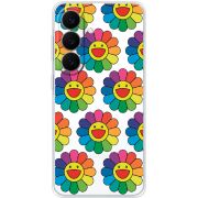 Прозорий чохол BoxFace Samsung Galaxy S26 FE (S741) Hippie Flowers