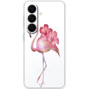Прозорий чохол BoxFace Samsung Galaxy S26 FE (S741) Floral Flamingo