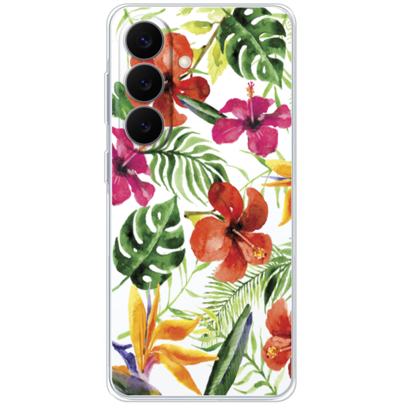 Прозорий чохол BoxFace Samsung Galaxy S26 FE (S741) Tropical Flowers