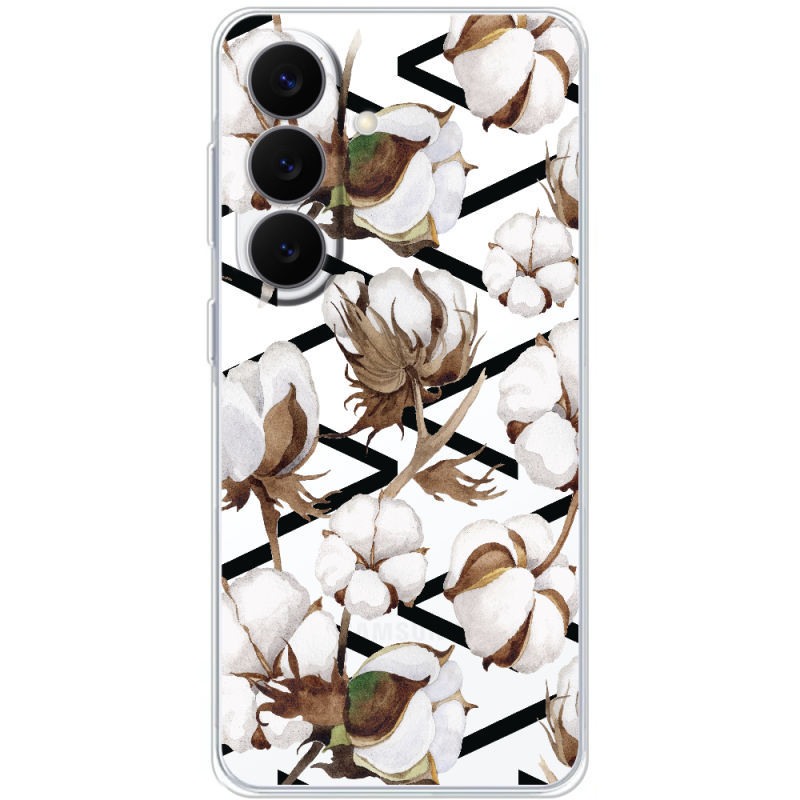 Прозорий чохол BoxFace Samsung Galaxy S26 FE (S741) Cotton flowers