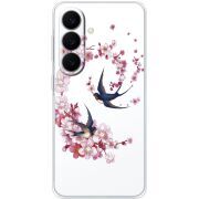 Чохол зі стразами Samsung Galaxy S26 FE (S741) Swallows and Bloom