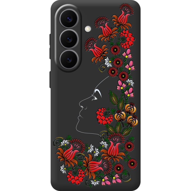 Чорний чохол BoxFace Samsung Galaxy S26 FE (S741) 3D Ukrainian Muse