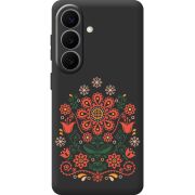 Чорний чохол BoxFace Samsung Galaxy S26 FE (S741) Ukrainian Ornament