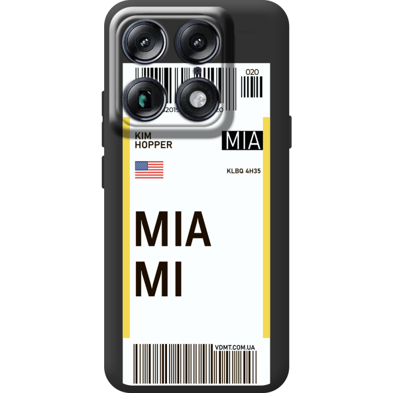 Прозорий чохол BoxFace Moto Signature Ticket Miami