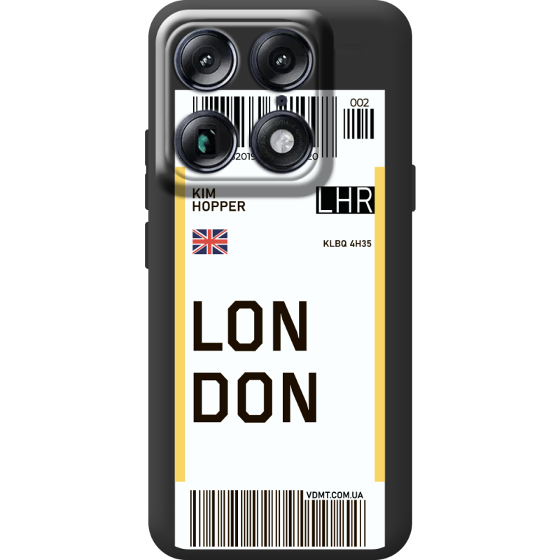 Прозорий чохол BoxFace Moto Signature Ticket London