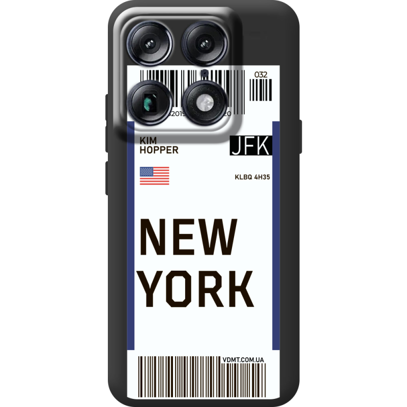 Прозорий чохол BoxFace Moto Signature Ticket New York