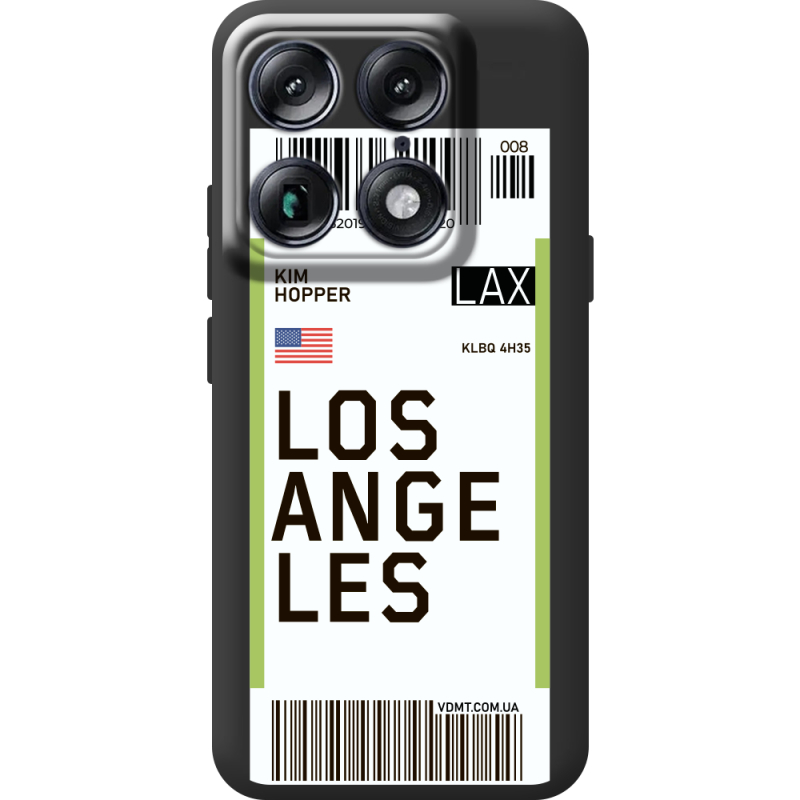 Прозорий чохол BoxFace Moto Signature Ticket Los Angeles