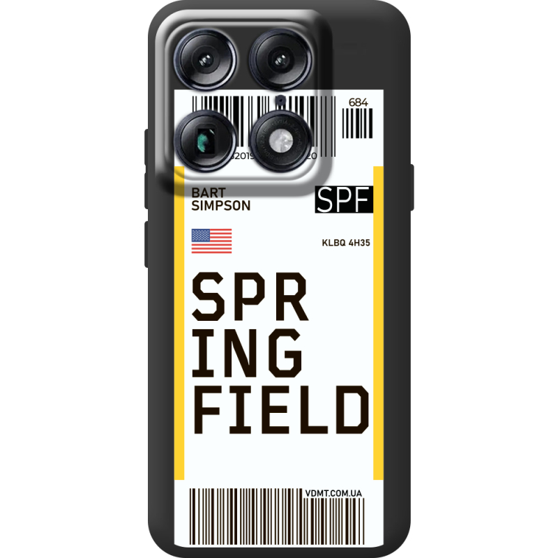 Прозорий чохол BoxFace Moto Signature Ticket Springfield