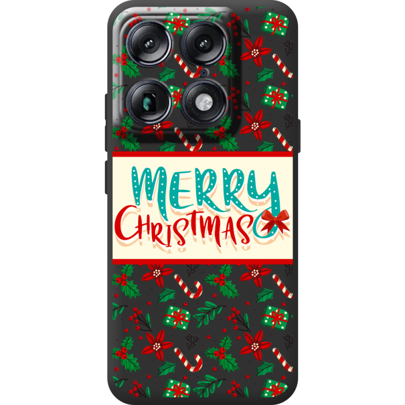 Прозорий чохол BoxFace Moto Signature Vintage Christmas Pattern