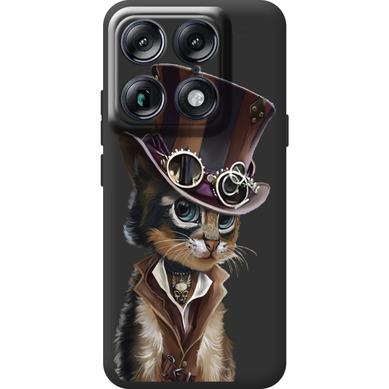 Прозорий чохол BoxFace Moto Signature Steampunk Cat