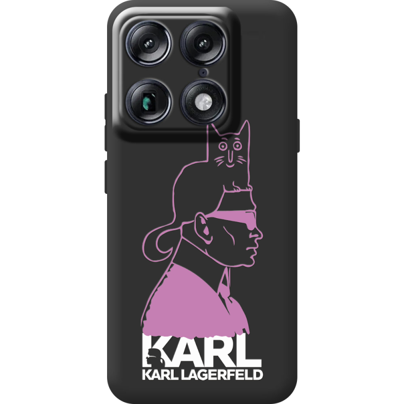 Чорний чохол BoxFace Moto Signature Pink Karl