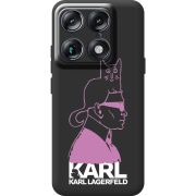 Чорний чохол BoxFace Moto Signature Pink Karl