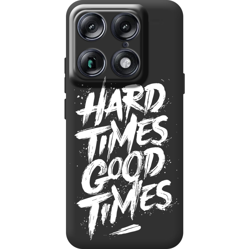 Чорний чохол BoxFace Moto Signature Hard Times Good Times