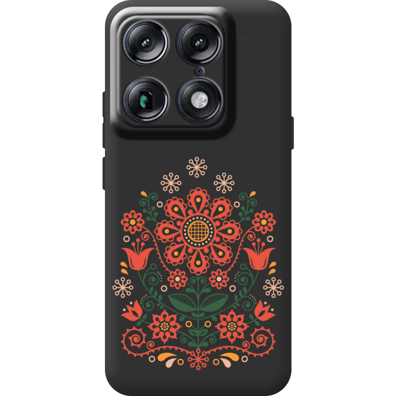Чорний чохол BoxFace Moto Signature Ukrainian Ornament