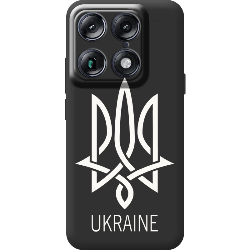 Чорний чохол BoxFace Moto Signature Тризуб монограмма ukraine
