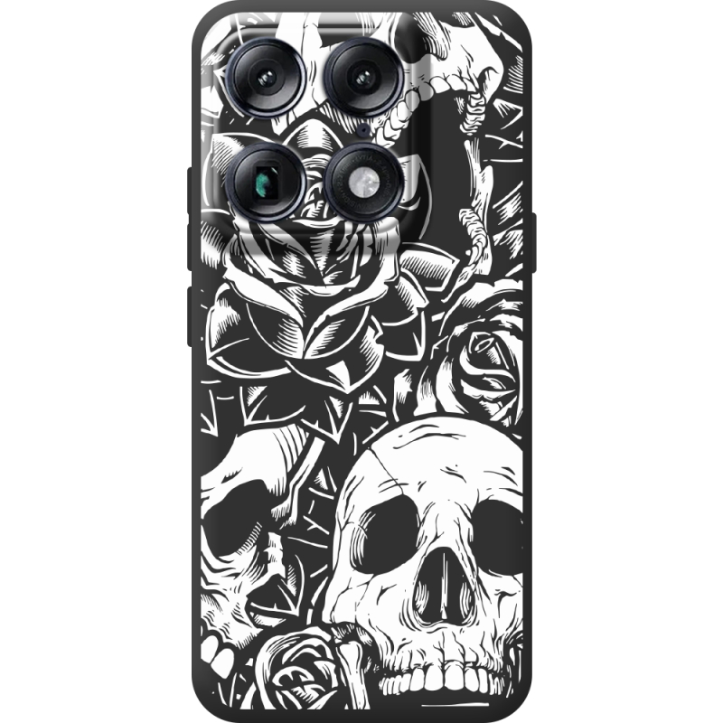 Чорний чохол BoxFace Moto Signature Skull and Roses